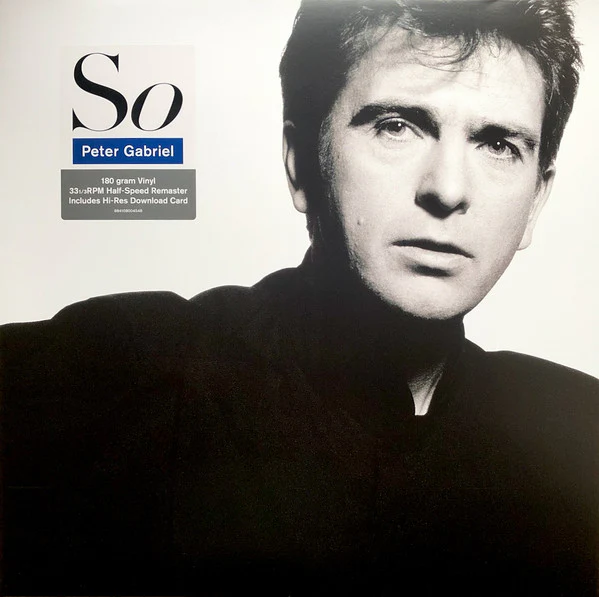 PETER GABRIEL, So (Real World Records; PGLPR5, Europe 2016, Inner, Half-Speed Mastered, 180g) LP VG+/VG+
