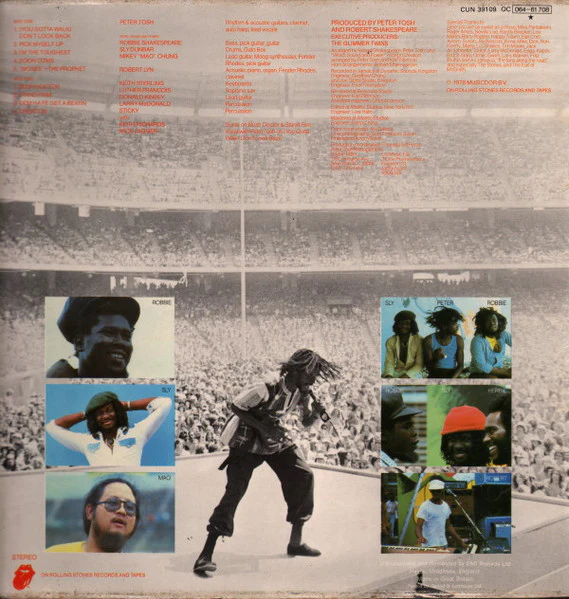 PETER TOSH, Bush Doctor (Rolling Stones Records; CUN 39109, UK 1978, Laminated Sleeve, Inner) LP G+/G+ - Image 2