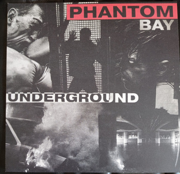 PHANTOM BAY, Underground (KROD Records; KRD-065-LP, Germany 2023, Textured Sleeve, Insert, Sticker, Red Transluscent Vinyl) 12" EP VG+/VG+