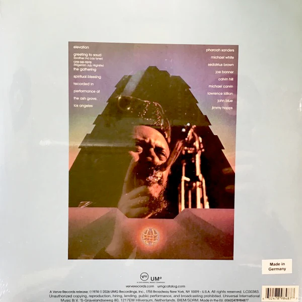 PHAROAH SANDERS, Elevation (Verve; 7898487, 2026 Reissue, Gatefold, 1LP - Verve Vault) LP NEW/NEW - Image 2