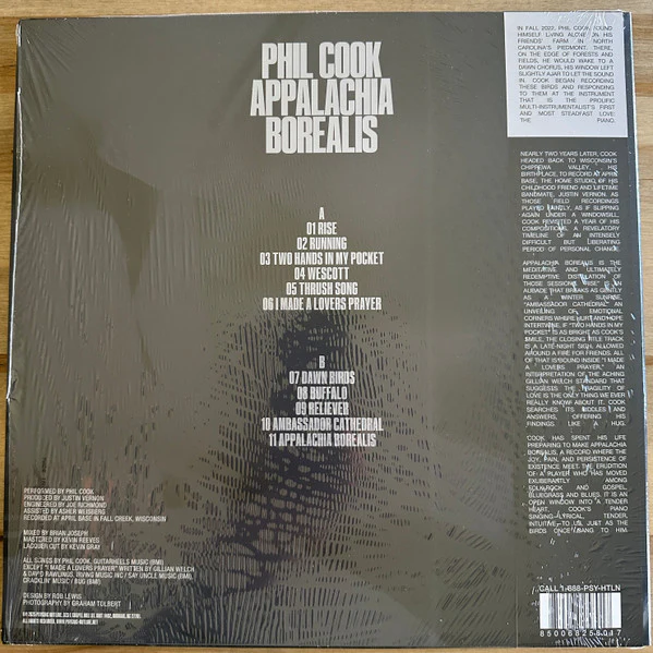 PHIL COOK, Appalachia Borealis (Psychic Hotline; PSY052, US 2025, Booklet & Inner, With Obi) LP VG+/VG+ - Image 2