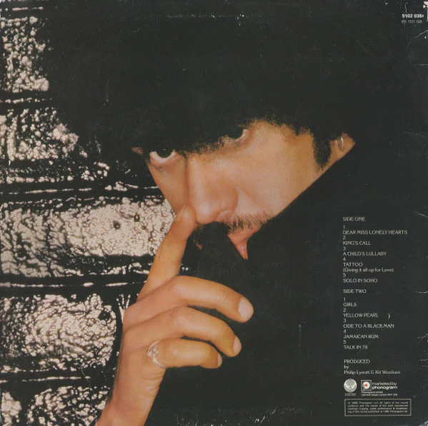 PHIL LYNOTT, Solo in Soho (Vertigo; 9102038, UK 1980, Inner, Thin Lizzy) LP VG/VG+ - Image 2