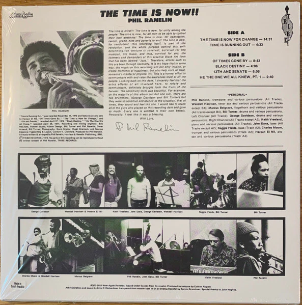 PHIL RANELIN, The Time Is Now (Now Again Records; NA5211-LP, Europe 2022 Reissue, Booklet) LP EX/EX - Image 2