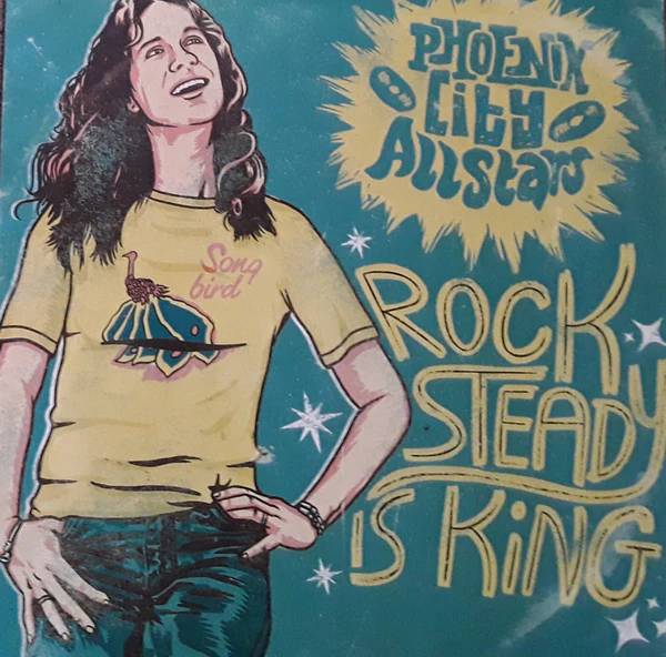 PHOENIX CITY ALL-STARS, Rocksteady Is King (Happy People; HPR86 LP, UK 2024, Hand Numberd, Ltd to 200, signed by Sean Flowerdew and Lenny Bignell) LP VG+/VG+