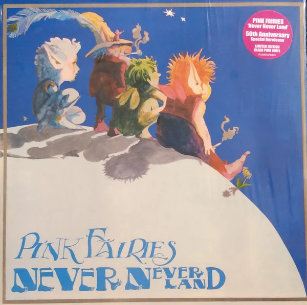 PINK FAIRIES, Never Never Land (Floating World; FLOATLP6412, Europe 2021 Reissue, Pink Vinyl) LP VG+/VG+