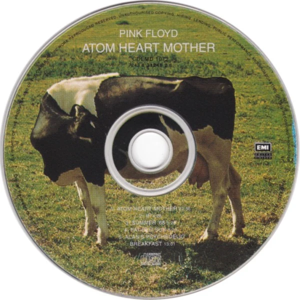PINK FLOYD, Atom Heart Mother (EMI United Kingdom; 7243 8 31246 2 6, UK & Europe 1994 Reissue, Jewel Case) CD M/M - Image 3