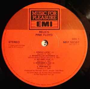 PINK FLOYD, Relics (MFP; MFP 50397, UK 1990 Reissue, Barcoded Sleeve) LP VG/VG - Image 3
