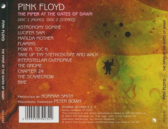 PINK FLOYD, The Piper At The Gates Of Dawn (EMI; 503 9232, Europe 2007 Reissue, Jewel Case) 2xCD M/M - Image 2