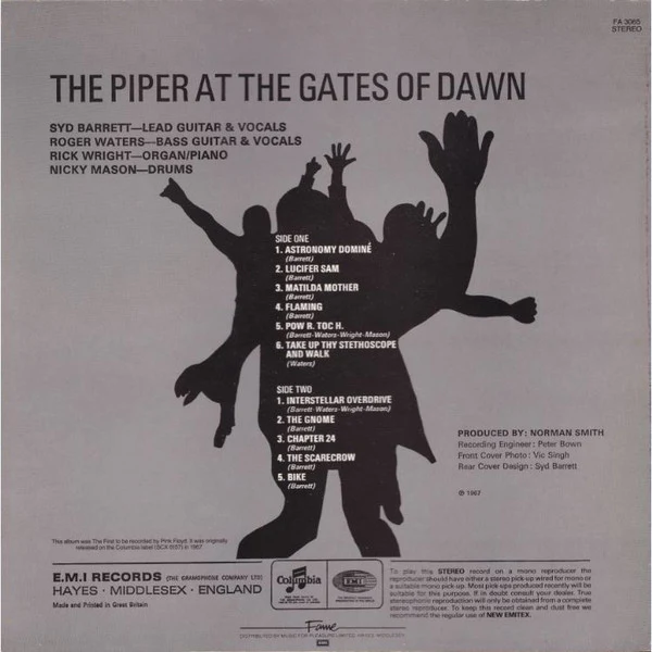 PINK FLOYD, The Piper At The Gates Of Dawn (Fame; FA 3065, UK 1983 Reissue, Black Rim Text) LP VG+/VG+ - Image 2