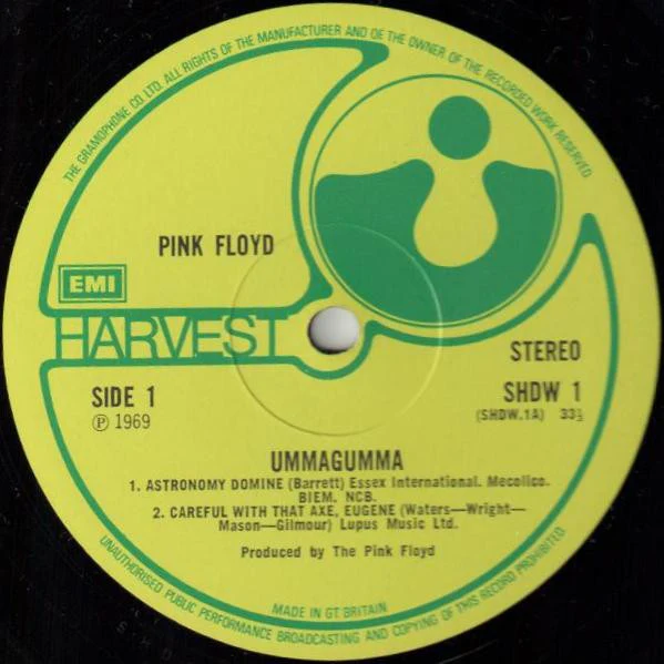 PINK FLOYD, Ummagumma (Harvest Green - Gramophone Co On Label Rim, Boxed EMI; SHDW 1/2, UK 1971 Reissue, Laminated Gatefold Sleeve, 2nd Pressing) 2xLP VG/VG - Image 3