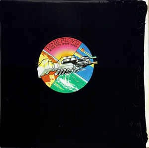PINK FLOYD, Wish You Were Here (Harvest; SHVL 814, UK 1976 Reissue, Stickered Black Plastic Outer , Inner With Square Corners, No Postcard, HTM Run Outs, 2nd Issue) LP VG/VG
