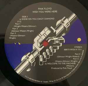PINK FLOYD, Wish You Were Here (Columbia; 88875184261, Worldwide 2025 Reissue, Stickered Black Plastic Sleeve, Postcard, 180 Gram Vinyl) LP NEW/NEW - Image 3
