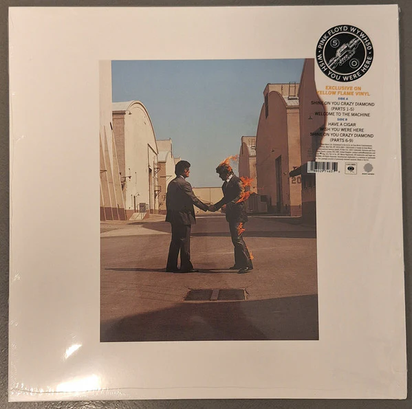 PINK FLOYD, Wish You Were Here (50th Anniversary) (CMG; 19802974631, UK 2025 Reissue, Yellow Flame Vinyl) LP NEW/NEW