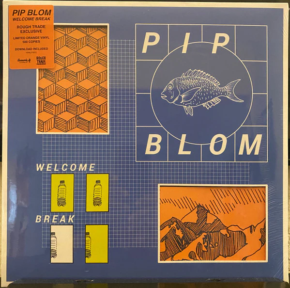 PIP BLOM, Welcome Break (Heavenly; HVNLP187C, UK & Ireland 2022, Die Cut Sleeve, Inner, Orange Vinyl, Ltd to 500 Hand numbered) LP VG+/VG+