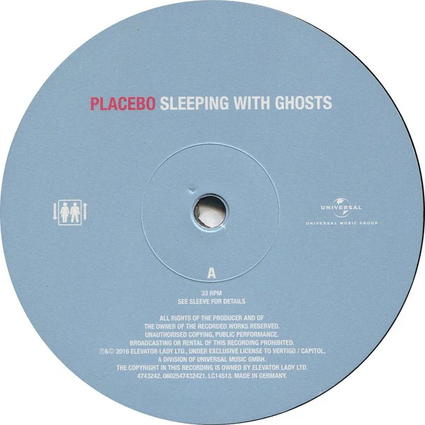 PLACEBO, Sleeping With Ghosts (Elevator Music; 4743242, Europe 2016 Reissue, 3-Panel Gatefold , Inner) LP VG+/VG+ - Image 3