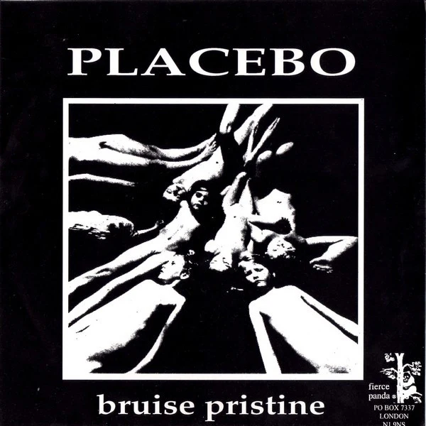 PLACEBO / SOUP, Bruise Pristine / M.E.L.T.D.O.W.N. (Fierce Panda; NING 13, UK 1995, Fold Over Sleeve, Limited Edition of 1,500) 7" VG/VG