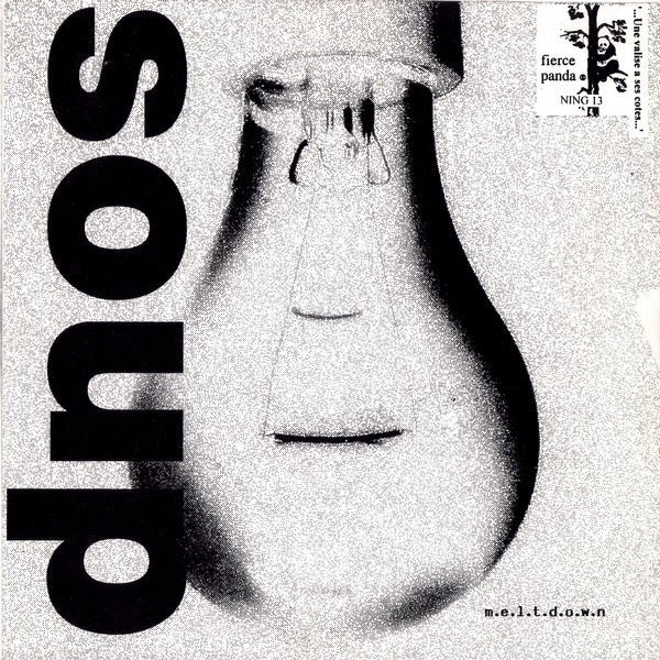 PLACEBO / SOUP, Bruise Pristine / M.E.L.T.D.O.W.N. (Fierce Panda; NING 13, UK 1995, Fold Over Sleeve, Limited Edition of 1,500) 7" VG/VG - Image 2