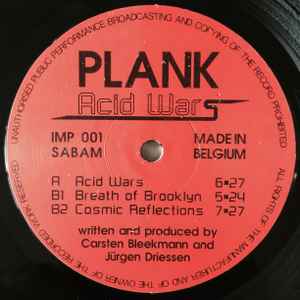 PLANK, Acid Wars (Important Records; IMP 001, Germany 1993, Die Cut Company Sleeve) 12" G+/G+ - Image 2