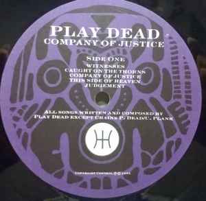 PLAY DEAD, Company Of Justice (Tanz Records; TANZLP1, UK 1985, Inner) LP VG+/VG+ - Image 3