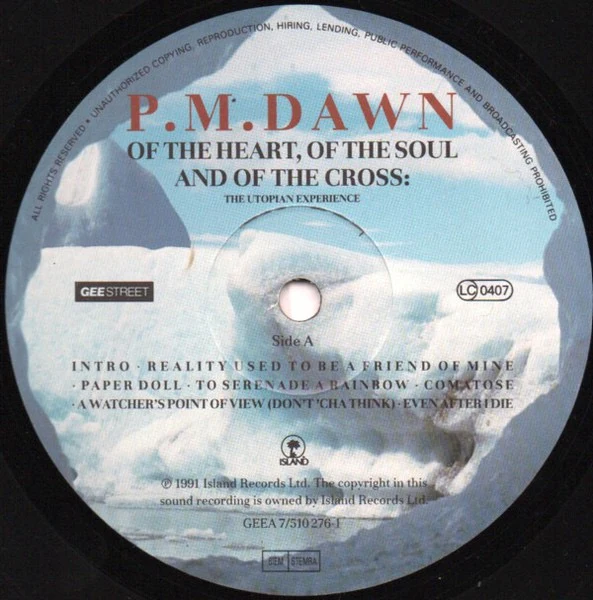 P.M. DAWN, Of The Heart, Of The Soul And Of The Cross: The Utopian Experience (Gee Street; GEEAX 7/512216-1, UK 1992, Gatefold, Limited Edition, 7 Extra Tracks) 2xLP G+/VG - Image 3