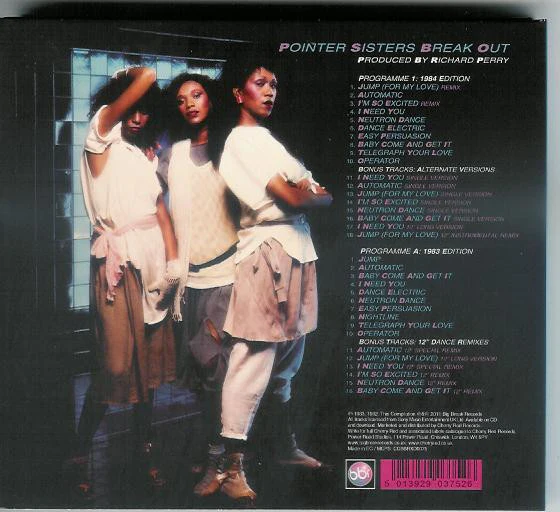 POINTER SISTERS, Break Out (Big Break Records; CDBBRXD0075, UK 2011 Reissue, Gatefold Digipak) 2xCD VG+/EX - Image 2