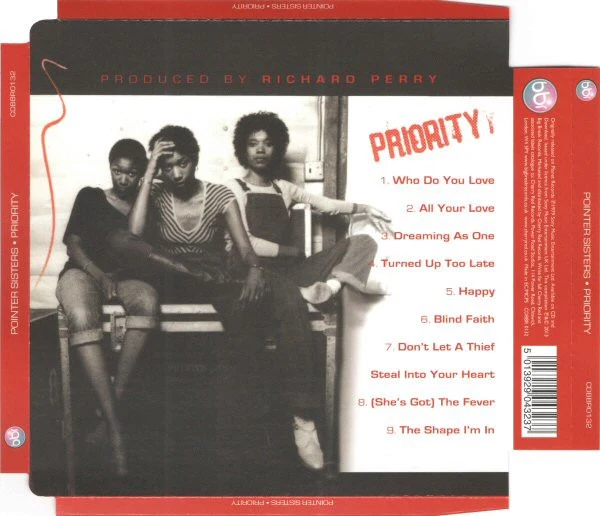 POINTER SISTERS, Priority (Big Break Records; CDBBR0132, UK 2013 Reissue, Super Jewel case) CD VG+/EX - Image 2