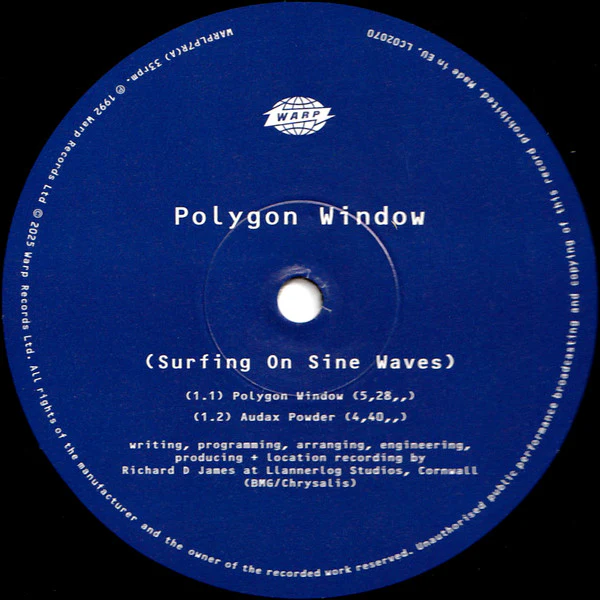 POLYGON WINDOW, Surfing On Sine Waves (Expanded Edition) (Warp; WARPLP7R, Europe 2025 Reissue, Gatefold, Aphex Twin) 3x12" NEW/NEW - Image 3