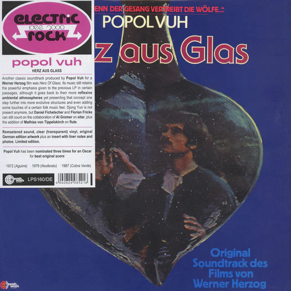 POPOL VUH, Herz Aus Glas (Wah Wah; LPS160DE, Spain 2015 Reissue, Insert, Clear Vinyl) LP VG+/VG+ - Image 3