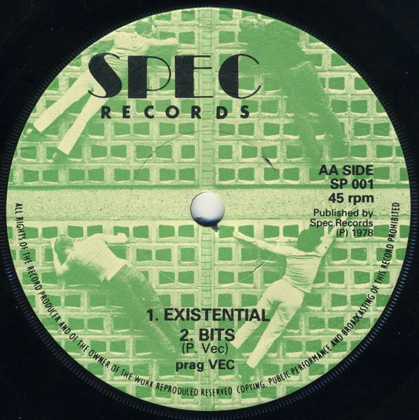 PRAG VEC, Bits (Spec; SP001, UK 1979, Picture Sleeve, Black Text On Labels, Anti-Slip Ring), SALE - Up to 50% Off the Original Price  7" EP EX/VG+ - Image 3