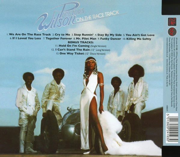 PRECIOUS WILSON, On The Race Track (Hot Shot Records; HSR019, Europe 2018 Reissue, Super Jewel case) CD EX/EX - Image 2