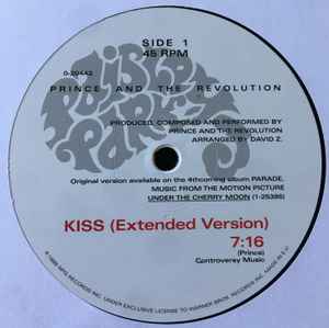 PRINCE AND THE REVOLUTION, Kiss (Paisley Park; 0-20442, Europe 2017 Reissue) LP VG/VG+ - Image 3