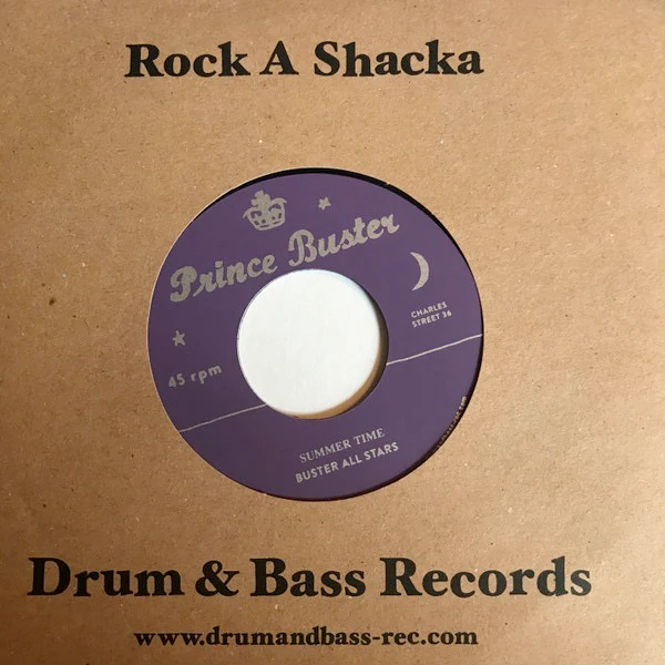 PRINCE BUSTER'S ALL STARS, Summer Time / Hey Train (Prince Buster; RSPB7-007, Japan 2020, Plain Sleeve, Limited Edition / Silkscreen labels) 7" /EX