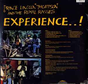 PRINCE LINCOLN THOMPSON, THE ROYAL RASSES, Experience..! (Burning Sounds Recordings Ltd.; BSRLP851, UK 2022 Reissue, Yellow Vinyl) LP EX/VG+ - Image 2