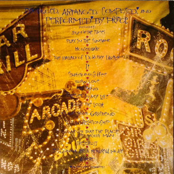 PRINCE, Sign "O" The Times (Paisley Park ; WX 88, Europe 1987, Picture Sleeve, 2 Inners) 2xLP VG/VG - Image 2