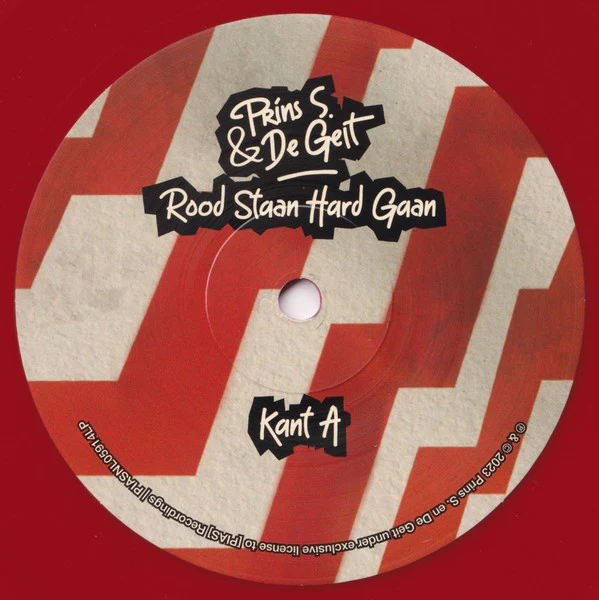 PRINS S. EN DE GEIT, Rood Staan Hard Gaan ([PIAS]; PIASNL05914LP, Netherlands 2023, Inner, Red Vinyl) LP EX/VG+ - Image 3