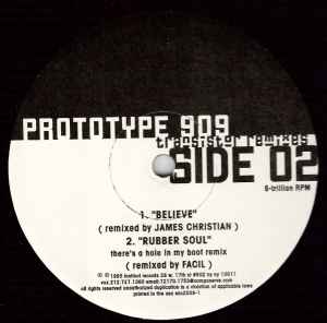 PROTOTYPE 909, Transistor (Remixes) (Sonic Records; SNC-2039-1, US 1995, Plain Sleeve) 12" /G+