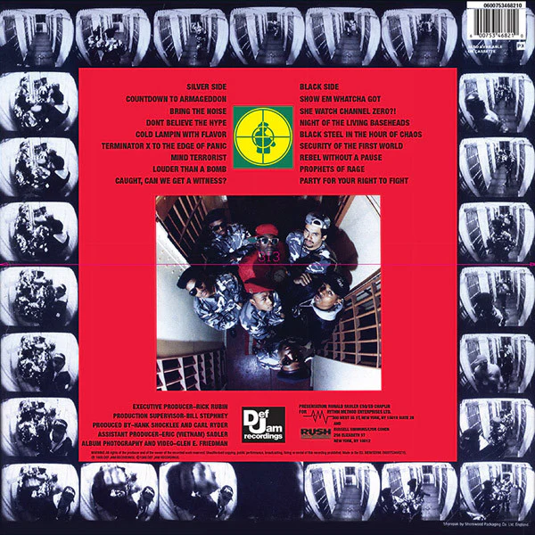 PUBLIC ENEMY, It Takes A Nation Of Millions To Hold Us Back (Back To Black; 0600753468210, Europe 2013 Reissue, Inner, 180 Gram Vinyl) LP VG+/VG+ - Image 2