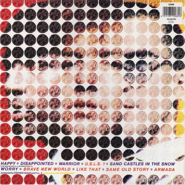 PUBLIC IMAGE LIMITED (PIL), 9 (Virgin; V2588, UK 1989, Inner) LP VG+/VG - Image 2