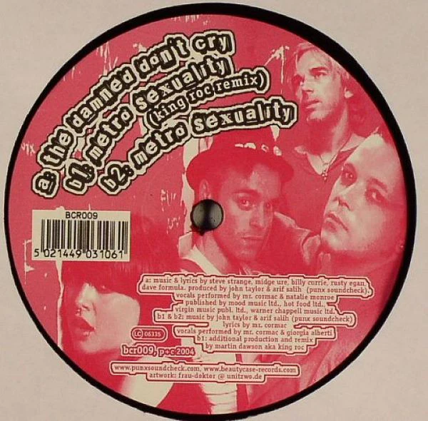 PUNX SOUNDCHECK, Plastique E.P. (Beautycase-Records; BCR009, Germany 2004, Company Sleeve) 12" EP VG/VG+