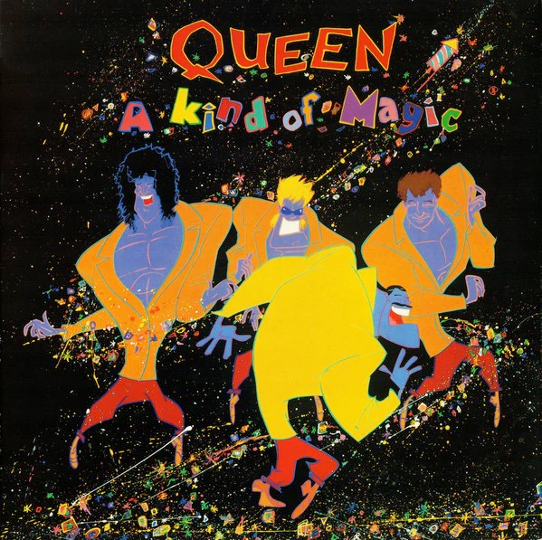 QUEEN, A Kind of Magic (EMI; EU 3509, UK 1986, Gatefold, Inner, DMM) LP G+/VG