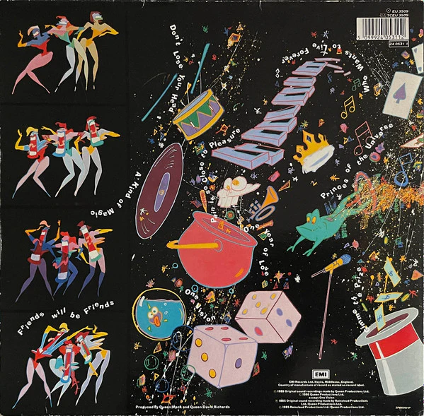 QUEEN, A Kind of Magic (EMI; EU 3509, UK 1986, Gatefold, Inner, DMM) LP G+/VG - Image 2