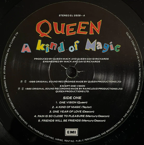 QUEEN, A Kind of Magic (EMI; EU 3509, UK 1986, Gatefold, Inner, DMM) LP G+/VG - Image 3