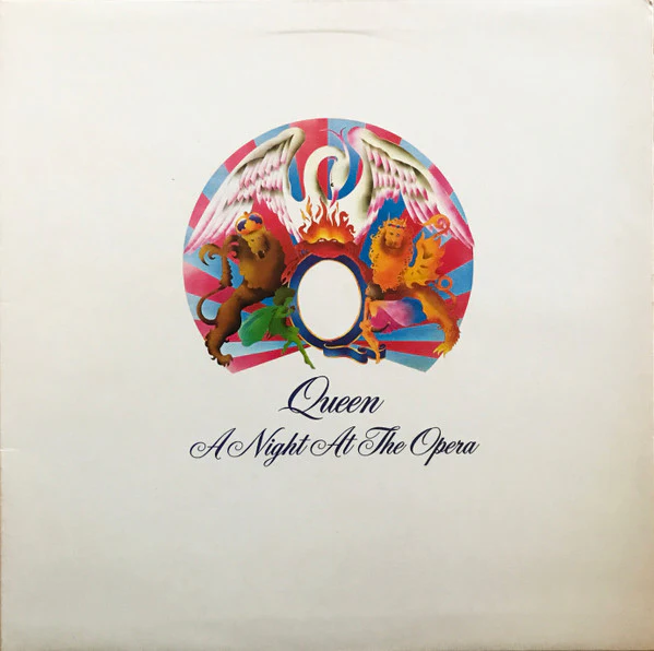 QUEEN, A Night At The Opera (EMI B.Feldman Credit; EMCJ(D) 5059, South Africa 1975, Laminated Gatefold Sleeve, Inner, With Original Promo Insert) LP VG+/VG