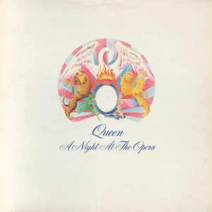 QUEEN, A Night at the Opera (EMI; EMTC 103, UK 1975, Embossed Gatefold Sleeve, Inner With 3 Cut Corners, YAX 5063/4-2 & "BLAIRS" In Run Off, First Pressing) LP VG/G+