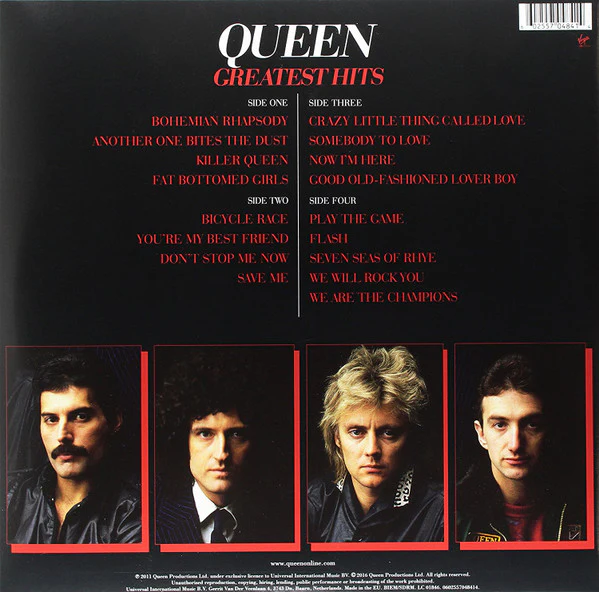 QUEEN, Greatest Hits (Virgin EMI Records; 5704841, Europe 2016 Reissue, Gatefold, 2 Inners) 2xLP NEW/NEW - Image 2