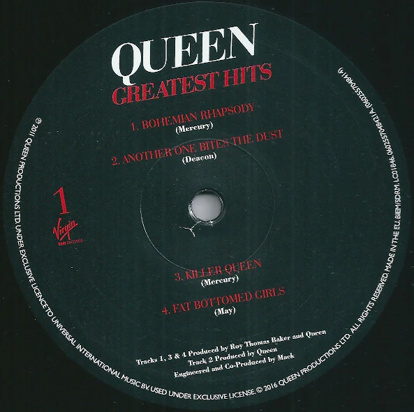 QUEEN, Greatest Hits (Virgin EMI Records; 5704841, Europe 2016 Reissue, Gatefold, 2 Inners) 2xLP NEW/NEW - Image 3