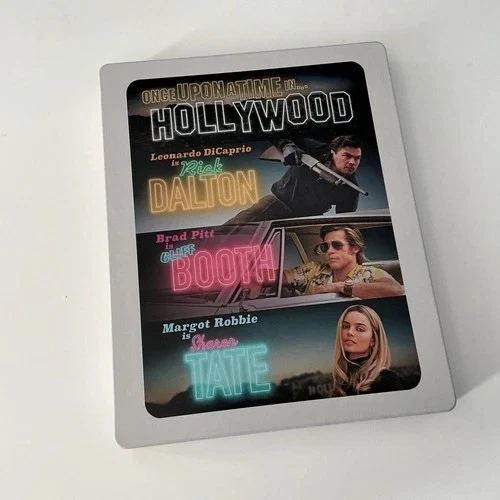 QUENTIN TARANTINO, Once Upon A Time In Hollywood (Sony Pictures; 11414471-1, Europe 2019, Steelbook, With Odeon Leicester Square Cinema Ticket) Blu-Ray VG+/VG+