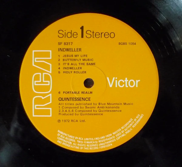 QUINTESSENCE, Indweller (RCA; SF8317, UK 1972) LP VG/VG - Image 3