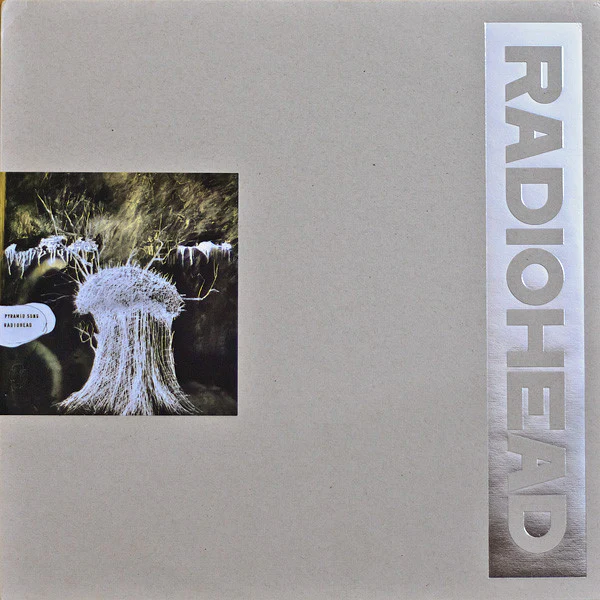 RADIOHEAD, Pyramid Song (Capitol Records ; 509996 93539 18, Europe 2009, Textured, Embossed Sleeve With Silver Ink And Pasted On Print) 12" EP EX/VG