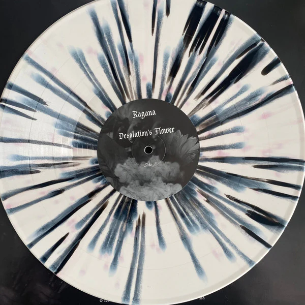 RAGANA, Desolation's Flower (Flenser Records; FR150, USA, Canada & Europe 2023, Outer Plastic Sleeve With Hype Sticker, Cream With Black & Pink Splatter Vinyl), SALE - Up to 50% Off the Orig LP VG+/VG+ - Image 3